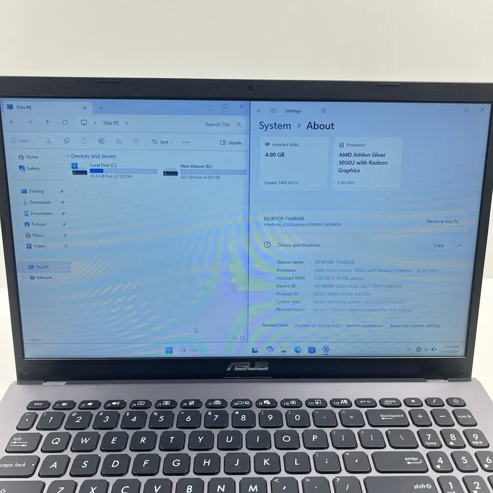 Asus Vivobook M509D AMD Athlon Silver 3050U 2.3Ghz 4GB RAM 1TB HDD 15.6